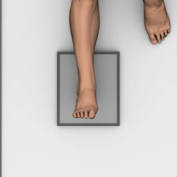 Ankle AP X-ray positioning image for radiography students