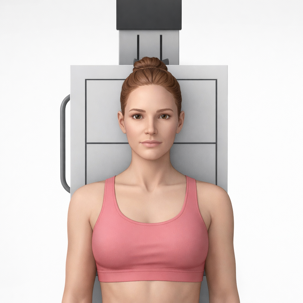 Skull AP radiography positioning image for radiography students